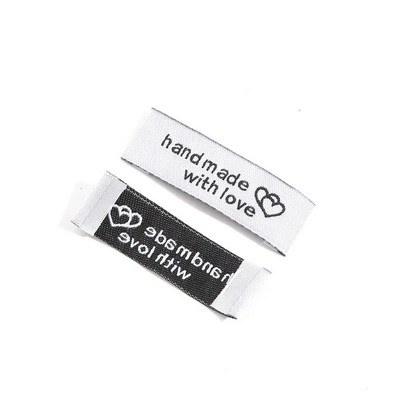 Etichete multicolore realizate manual Etichete imprimate țesute 50X15mm 20 buc Etichete pentru îmbrăcăminte Etichete DIY Artizanat Accesorii de cusut