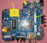 Δωρεάν αποστολή!! CV512H-U42 Τρεις σε μία μητρική πλακέτα τηλεόρασης πολλαπλές διαφορετικές διεπαφές συμβατές με διαφορετικές οθόνες