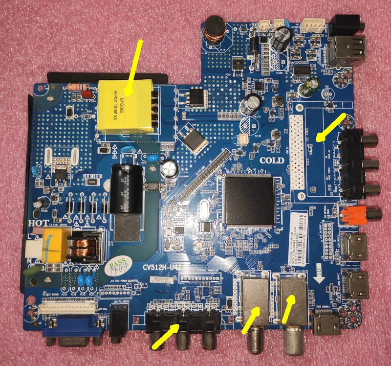 Δωρεάν αποστολή!! CV512H-U42 Τρεις σε μία μητρική πλακέτα τηλεόρασης πολλαπλές διαφορετικές διεπαφές συμβατές με διαφορετικές οθόνες