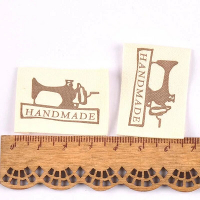 50 τμχ βαμβακερές ετικέτες ενδυμάτων DIY Χειροποίητες ετικέτες υφασμάτινο μπάλωμα κεντήματα συνονθύλευμα ένδυσης Αξεσουάρ ραπτικής CP2182