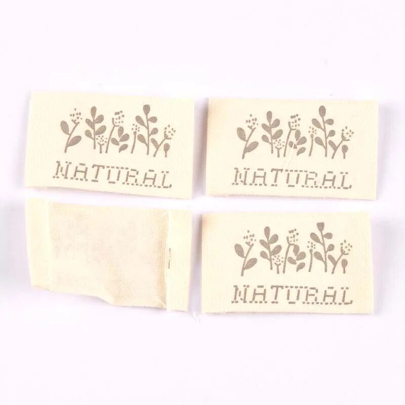 50 τμχ βαμβακερές ετικέτες ενδυμάτων DIY Χειροποίητες ετικέτες υφασμάτινο μπάλωμα κεντήματα συνονθύλευμα ένδυσης Αξεσουάρ ραπτικής CP2182