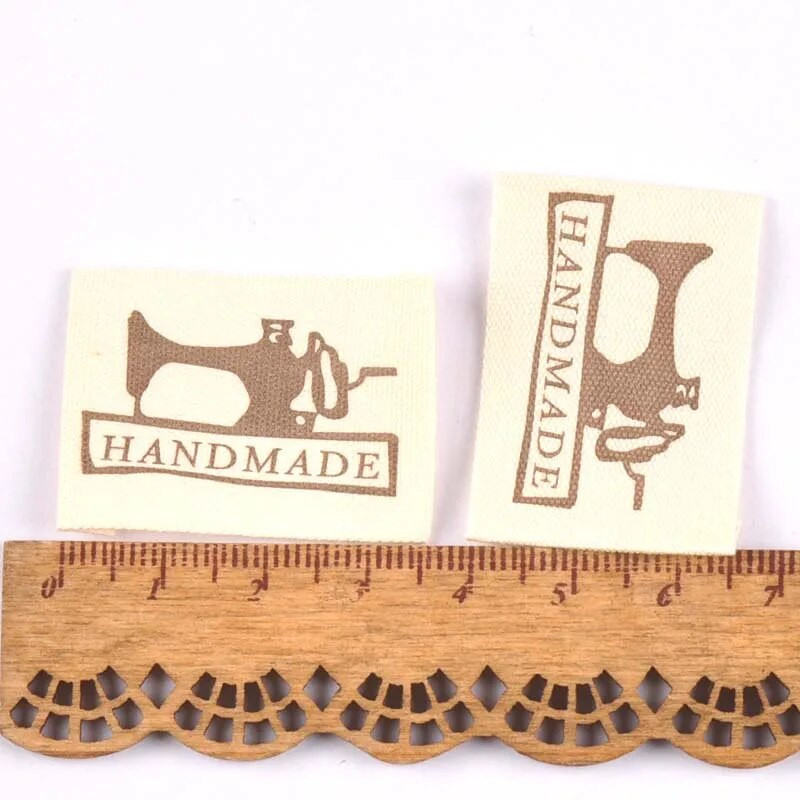 50 τμχ βαμβακερές ετικέτες ενδυμάτων DIY Χειροποίητες ετικέτες υφασμάτινο μπάλωμα κεντήματα συνονθύλευμα ένδυσης Αξεσουάρ ραπτικής CP2182