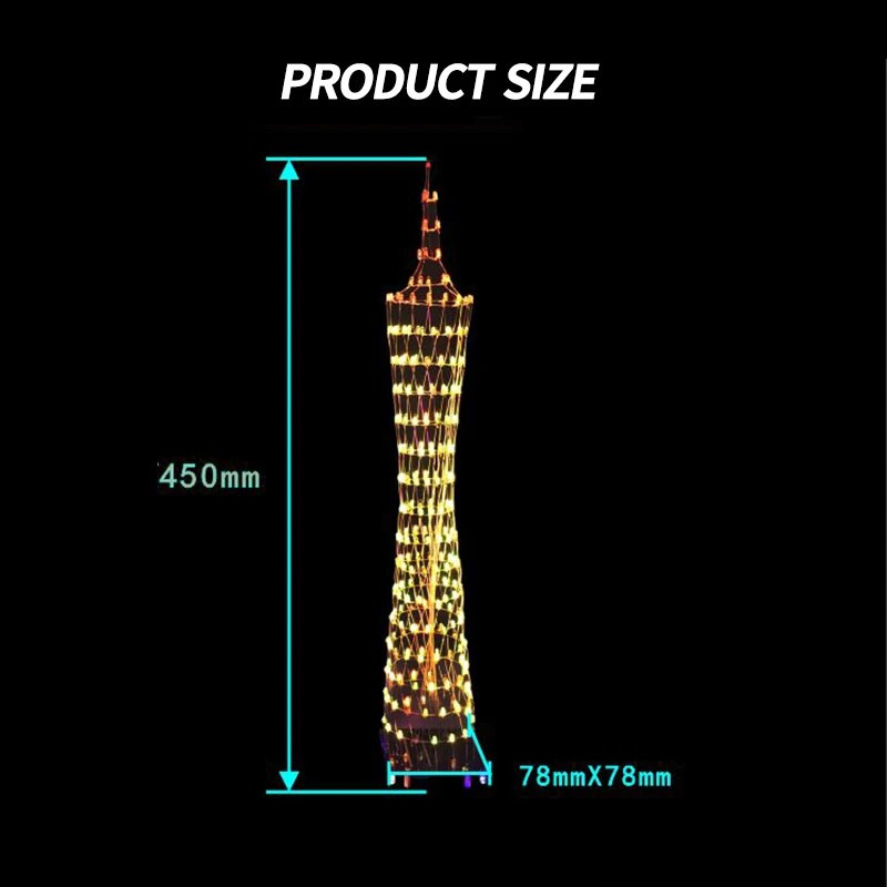 Nadogradite glasovno upravljanje Šareni LED Canton Tower spectrum LED daljinski upravljač Elektronički DIY Kits Komplet za lemljenje glazbenog spektra