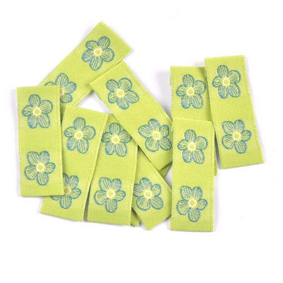 Jaukts ziedu raksts 50gab. Roku darbs Austa Etiķete Apģērbam Šalle Etiķetes Apavi Somas Apģērba birkas 15x40mm CP3269