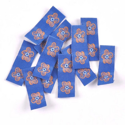 Jaukts ziedu raksts 50gab. Roku darbs Austa Etiķete Apģērbam Šalle Etiķetes Apavi Somas Apģērba birkas 15x40mm CP3269