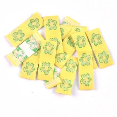 Jaukts ziedu raksts 50gab. Roku darbs Austa Etiķete Apģērbam Šalle Etiķetes Apavi Somas Apģērba birkas 15x40mm CP3269