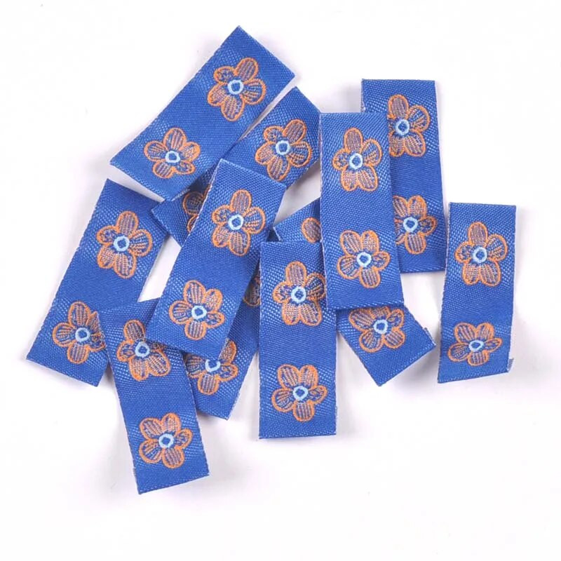 Jaukts ziedu raksts 50gab. Roku darbs Austa Etiķete Apģērbam Šalle Etiķetes Apavi Somas Apģērba birkas 15x40mm CP3269