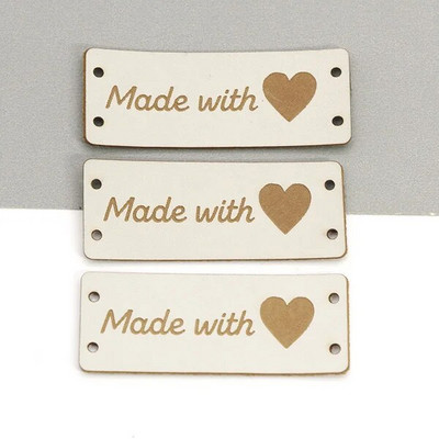 20 tk, mis on valmistatud armastussiltidega Käsitsi valmistatud silt Kunstlik PU-nahast sildid rõivastele Käsitsi valmistatud sildid mütside jaoks kootud õmblemine