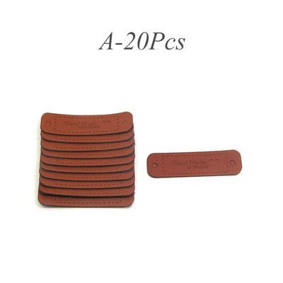 20 buc/lot etichete handmade pentru haine realizate cu inimă etichete din piele Etichetă manuală pentru pălării etichete de tricotat accesorii de cusut