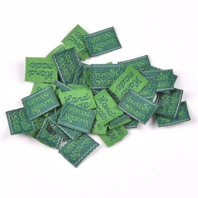 100 τμχ Χειροποίητες Ετικέτες Ρούχων Ανάγλυφες Ετικέτες DIY Flag Labels Για Ράψιμο Ενδυμάτων Κάλτσες Αξεσουάρ cp2393