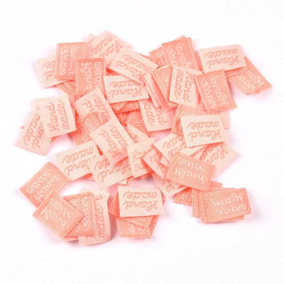 100 τμχ Χειροποίητες Ετικέτες Ρούχων Ανάγλυφες Ετικέτες DIY Flag Labels Για Ράψιμο Ενδυμάτων Κάλτσες Αξεσουάρ cp2393