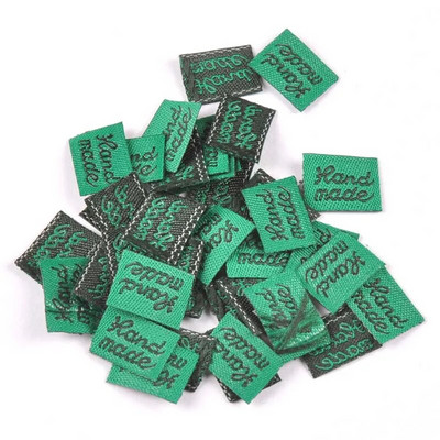 100 τμχ Χειροποίητες Ετικέτες Ρούχων Ανάγλυφες Ετικέτες DIY Flag Labels Για Ράψιμο Ενδυμάτων Κάλτσες Αξεσουάρ cp2393