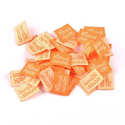 100 τμχ Χειροποίητες Ετικέτες Ρούχων Ανάγλυφες Ετικέτες DIY Flag Labels Για Ράψιμο Ενδυμάτων Κάλτσες Αξεσουάρ cp2393