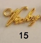 10 τμχ Χρυσό Χρώμα Ορθογώνιο Μεταλλικές Χειροποίητες Ετικέτες ενδυμάτων Ετικέτες για τσάντες ρούχων Ετικέτες ραπτικής χειροποίητης επιστολής