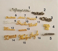 10 τμχ Χρυσό Χρώμα Ορθογώνιο Μεταλλικές Χειροποίητες Ετικέτες ενδυμάτων Ετικέτες για τσάντες ρούχων Ετικέτες ραπτικής χειροποίητης επιστολής