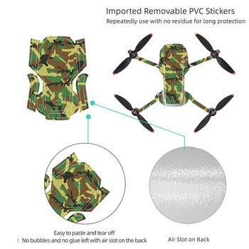 DJI Mini 2 Αδιάβροχα αυτοκόλλητα PVC Drone Body Skin Protective Arm Remote Control Protector for DJI Mavic Mini 2