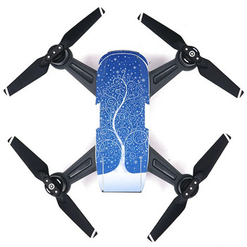 Mix Style Decal PVC Skin Sticker за DJI Spark Drone + дистанционни управления + 3 батерии Защитно фолио Капак