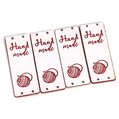 20τμχ Χειροποίητες Δερμάτινες Ετικέτες Χειροποίητες Ετικέτες Ετικέτες για Ρούχα "Made With Love" Καρδιά Πλέξιμο Ετικέτες για Καπέλα Τσάντες Ραπτική Χειροτεχνία