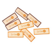 50Gb/Lot Karikatūras izšuvumi Mazgājami kopšanas uzlīmes apģērbiem Šūšanas piederumi Somas Smlie Sejas birkas Apģērbs DIY Crafts c3207