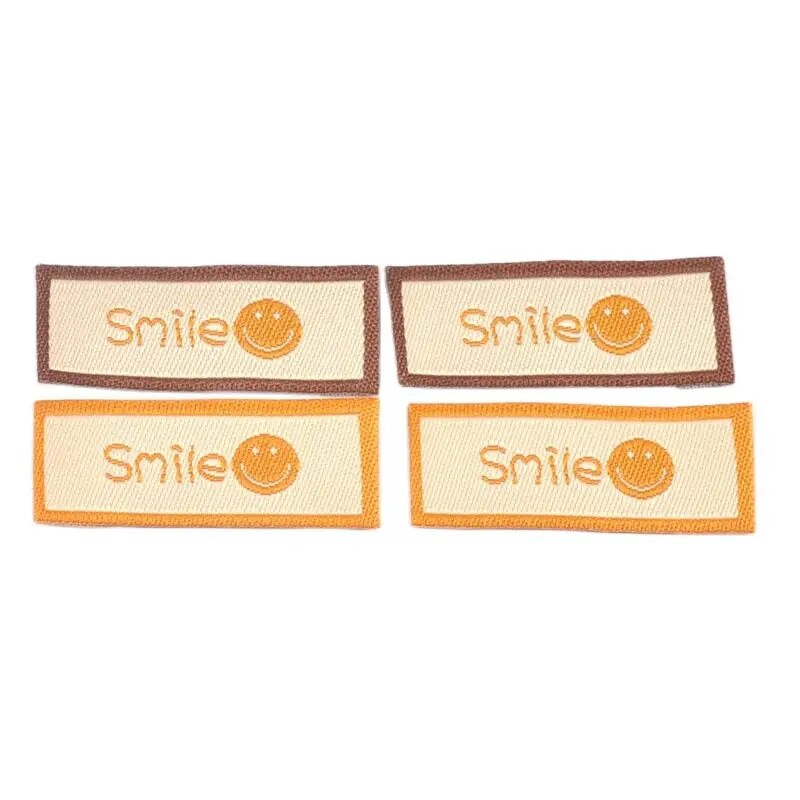 50Gb/Lot Karikatūras izšuvumi Mazgājami kopšanas uzlīmes apģērbiem Šūšanas piederumi Somas Smlie Sejas birkas Apģērbs DIY Crafts c3207