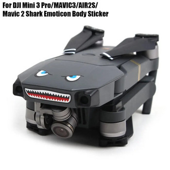 Για DJI Mini 3 Pro/MAVIC3/AIR2S/Mavic 2 Αυτοκόλλητα καρχαρία σώματος για DJI Mini 3 Pro/MAVIC3/AIR2S/Mavic 2