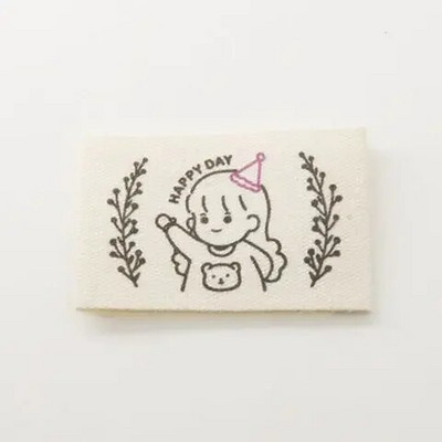 Ετικέτα από καθαρό βαμβακερό ύφασμα, ετικέτα γιακά, διπλωμένο στρίφωμα, χειροποίητη υφασμάτινη ετικέτα, DIY χειροποίητα αξεσουάρ, σε απόθεμα