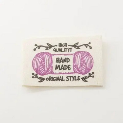 Ετικέτα από καθαρό βαμβακερό ύφασμα, ετικέτα γιακά, διπλωμένο στρίφωμα, χειροποίητη υφασμάτινη ετικέτα, DIY χειροποίητα αξεσουάρ, σε απόθεμα