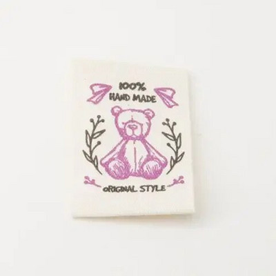 Ετικέτα από καθαρό βαμβακερό ύφασμα, ετικέτα γιακά, διπλωμένο στρίφωμα, χειροποίητη υφασμάτινη ετικέτα, DIY χειροποίητα αξεσουάρ, σε απόθεμα