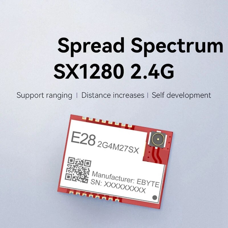 SX1280 Wireless RF Module 8KM Συμβατή High Speed Lora SMD IPEX PA+LNA GFSK FLRC