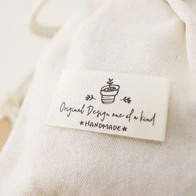 Βαμβακερή υφασμάτινη ετικέτα, ετικέτα γιακά ρούχων, υφασμάτινη ετικέτα, αξεσουάρ, ραμμένα στο χέρι, αξεσουάρ DIY