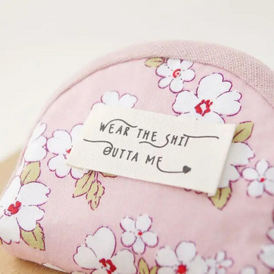 Βαμβακερή υφασμάτινη ετικέτα, ετικέτα γιακά ρούχων, υφασμάτινη ετικέτα, αξεσουάρ, ραμμένα στο χέρι, αξεσουάρ DIY