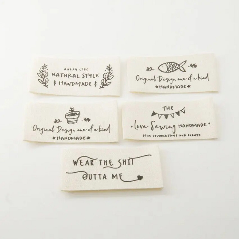 Βαμβακερή υφασμάτινη ετικέτα, ετικέτα γιακά ρούχων, υφασμάτινη ετικέτα, αξεσουάρ, ραμμένα στο χέρι, αξεσουάρ DIY