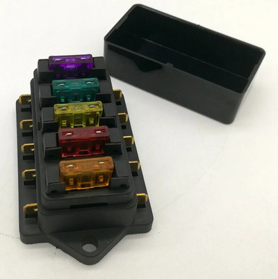 12V/24V 4 Way 5 way Car Truck Auto Blade Box Holder Fuse Circuit Standard ATO +free blade FUSE