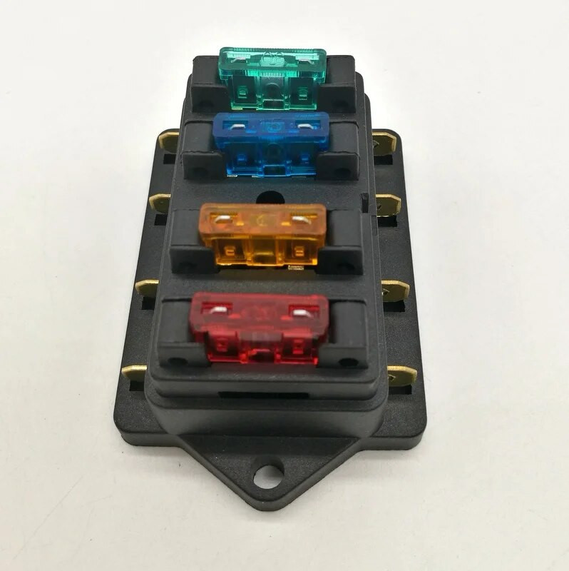 12V/24V 4 Way 5 way Car Truck Auto Blade Box Holder Fuse Circuit Standard ATO +free blade FUSE