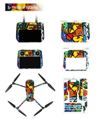 За RC PRO версия Стикер Водоустойчив комплект стикери Защитно фолио за дронове За DJI RC версия Аксесоари Стикери, устойчиви на надраскване 2023