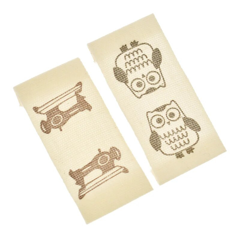 10 τμχ Ετικέτες ραψίματος σε σχήμα κουκουβάγιας που πλένονται, DIY Χειροποίητες ραφές χειροποίητες ραφές Τσάντα ενδυμάτων Παπούτσια Ετικέτες Αξεσουάρ