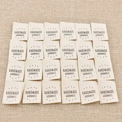 50 τεμ. Μοτίβο με κεντήματα προβάτου κινουμένων σχεδίων που πλένονται Ετικέτες από βαμβάκι Χειροποίητα DIY Craft Τσάντα ενδυμάτων Καπέλο Ράψιμο σε υφασμάτινο Ετικέτες