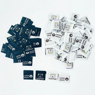25 ΤΕΜ. Χειροποίητη Ετικέτα ρούχων Bear Diy Χειροποίητα Ρούχα Ραπτικής Ετικέτα Αξεσουάρ ρούχων για τζιν Τσάντες Ετικέτες παπουτσιών