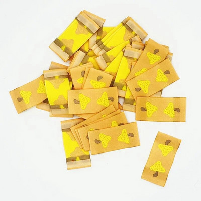 100 buc Etichete pentru haine lucrate manual, model frunze de arțar, etichete realizate manual pentru pălării tricotate, etichete pentru articole de îmbrăcăminte, accesorii de cusut