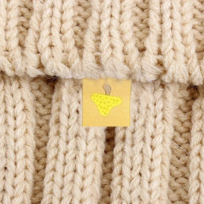 Ετικέτες ετικέτας 100 τμχ Χειροποίητα Ρούχα Ετικέτες Μοτίβο με φύλλα σφενδάμου Χειροποίητη ετικέτα για πλεκτά καπέλα Αξεσουάρ ραπτικής ετικέτας ενδυμάτων χειροτεχνίας DIY