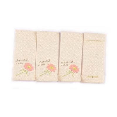 50ΤΜ/Παρτίδα 1,6x3,8cm Λουλούδι Μπεζ Ετικέτες για είδη ραπτικής Τσάντες φροντίδας Ετικέτα Ρούχα Χειροποίητα Αξεσουάρ DIY Crafts C2887