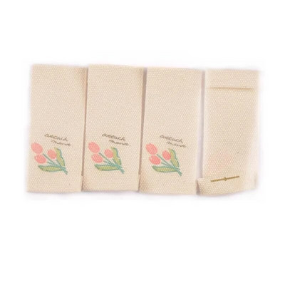 50ΤΜ/Παρτίδα 1,6x3,8cm Λουλούδι Μπεζ Ετικέτες για είδη ραπτικής Τσάντες φροντίδας Ετικέτα Ρούχα Χειροποίητα Αξεσουάρ DIY Crafts C2887