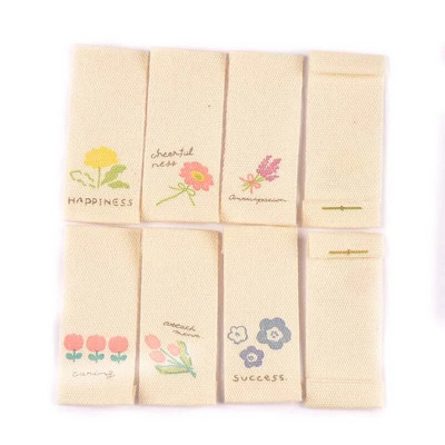 50ΤΜ/Παρτίδα 1,6x3,8cm Λουλούδι Μπεζ Ετικέτες για είδη ραπτικής Τσάντες φροντίδας Ετικέτα Ρούχα Χειροποίητα Αξεσουάρ DIY Crafts C2887