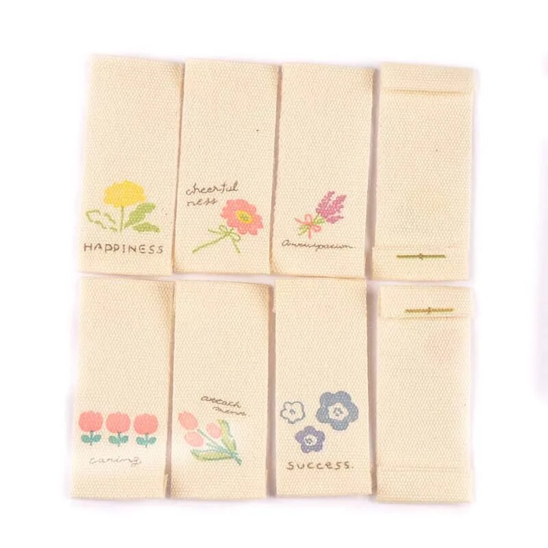 50ΤΜ/Παρτίδα 1,6x3,8cm Λουλούδι Μπεζ Ετικέτες για είδη ραπτικής Τσάντες φροντίδας Ετικέτα Ρούχα Χειροποίητα Αξεσουάρ DIY Crafts C2887