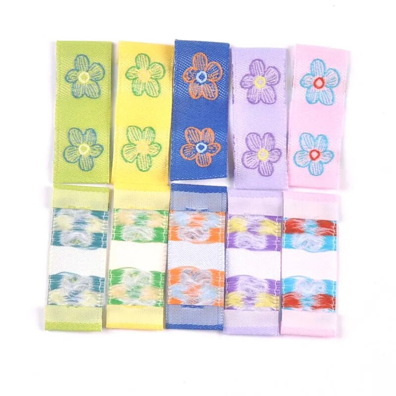 50 komada Mješoviti cvjetni uzorak Etikete za vezenje Dodaci za šivanje odjeće Torba za odjeću Oznake za cipele Pribor za rukotvorine CP3269