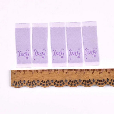 Sreća/Lijepo/Slatko tiskane naljepnice za DIY pribor za šivanje Odjevni predmeti Tkanina za cipele Torba Oznaka za odjeću Rukotvorine 50 kom 1,5x4 cm