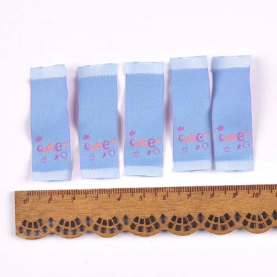 Sreća/Lijepo/Slatko tiskane naljepnice za DIY pribor za šivanje Odjevni predmeti Tkanina za cipele Torba Oznaka za odjeću Rukotvorine 50 kom 1,5x4 cm