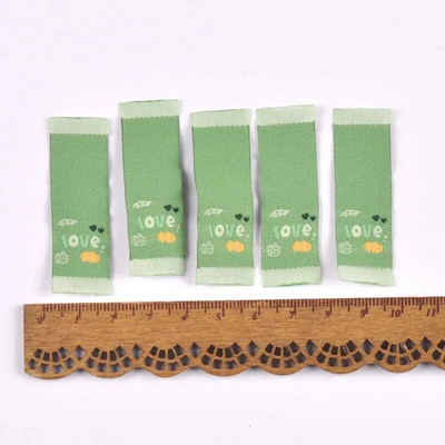 Sreća/Lijepo/Slatko tiskane naljepnice za DIY pribor za šivanje Odjevni predmeti Tkanina za cipele Torba Oznaka za odjeću Rukotvorine 50 kom 1,5x4 cm