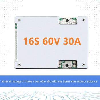 16S 60V 30A Protection Board Τριαδική μπαταρία λιθίου BMS PCB Protection Board No Balance for Electric Motorcycle E-bike