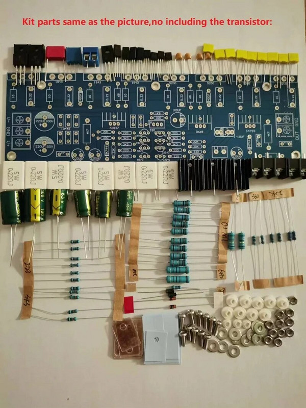 400 W isetegemise komplektid TTA1943 TTC5200 monokanaliga suure võimsusega tagumise astme võimsusvõimendi plaadikiip, valmistatud Hiinas